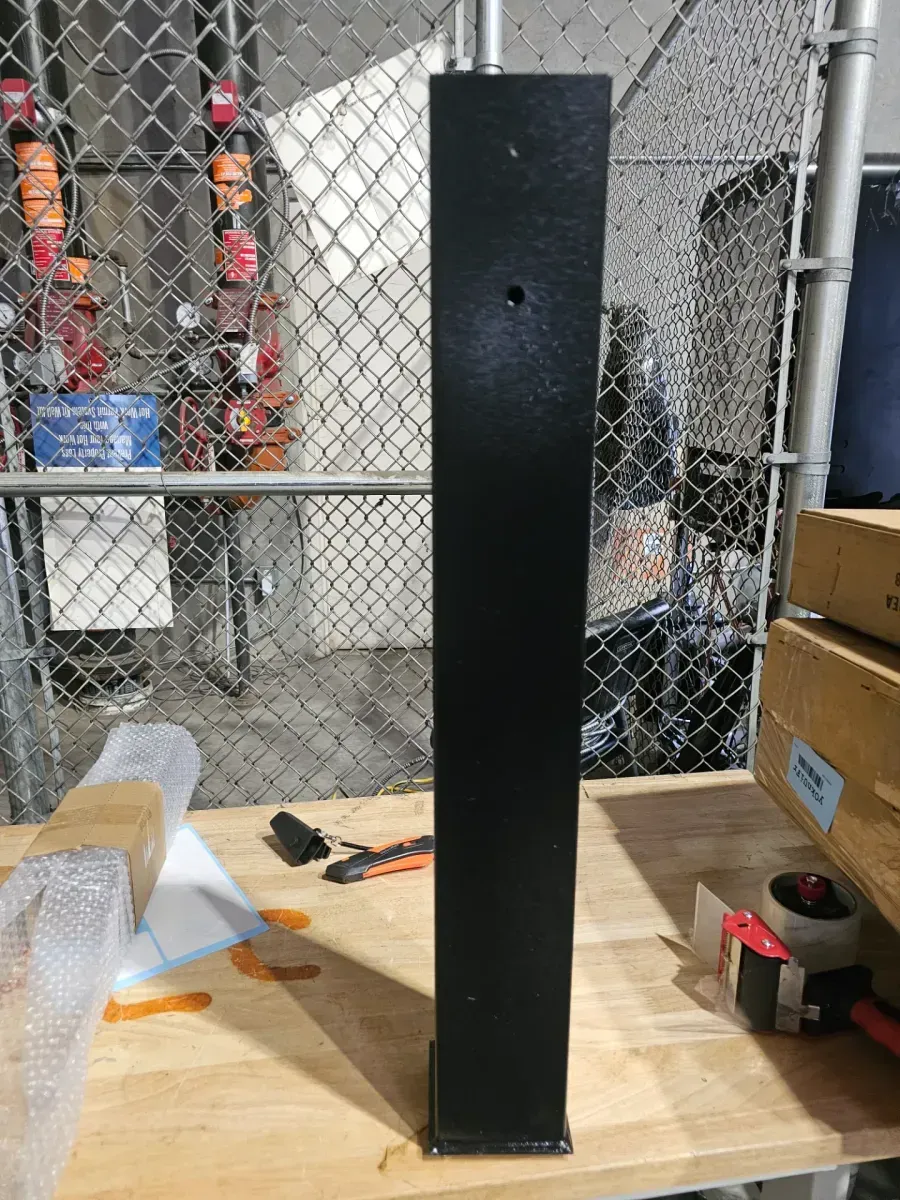 27 in. Galvanized Steel Surface Mount Mailbox Post - image 2