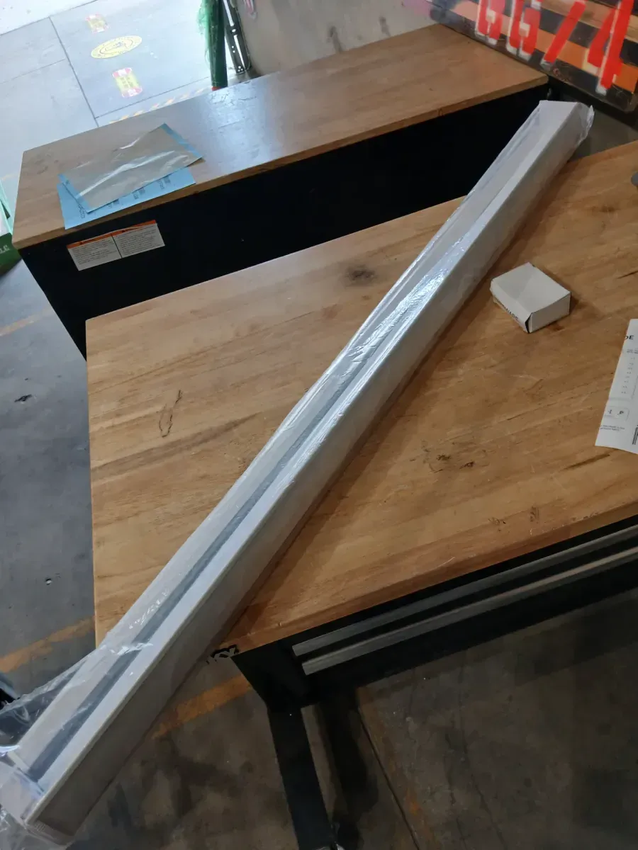 Cordless Light Filtering Dual Layer Polyester Zebra Roller Window Shade, Basic Arctic 46 in. W x 72 in. L - image 2