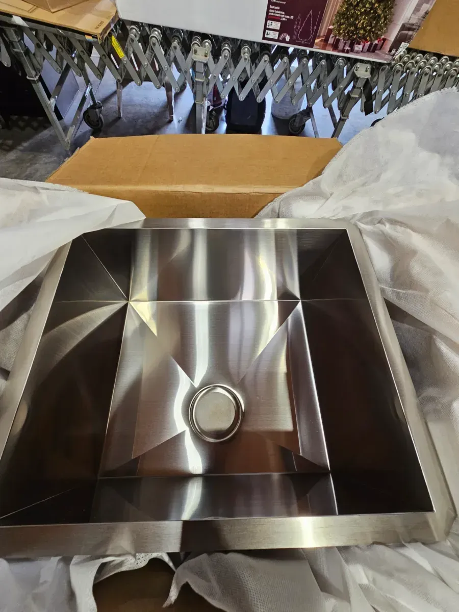 Handmade Stainless Steel Single Bowl Kitchen Sink with Accessories - image 4