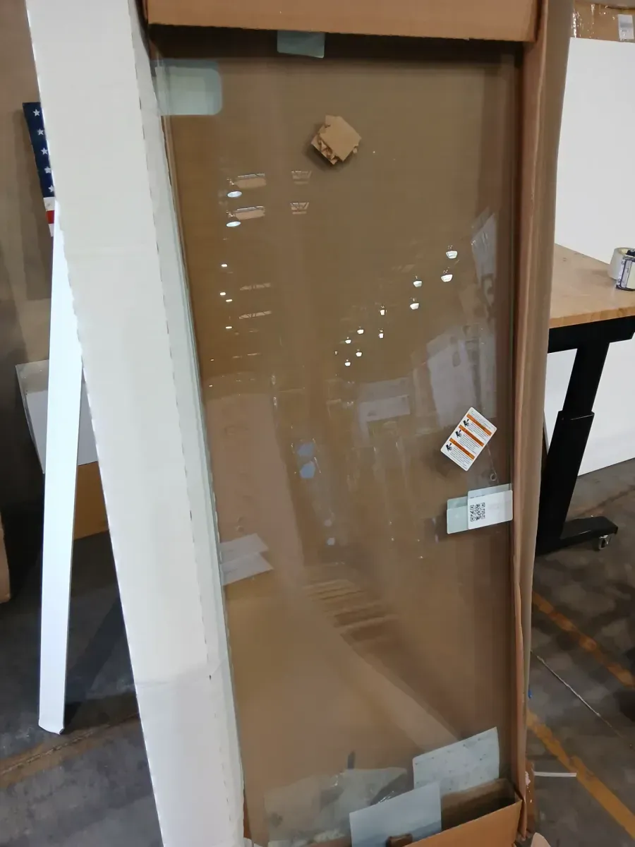 Lively 45-48 in. W x 70 in. H Frameless Sliding Shower Door in Matte Black with 1/4 in. Thick Crystal Clear Glass - image 2