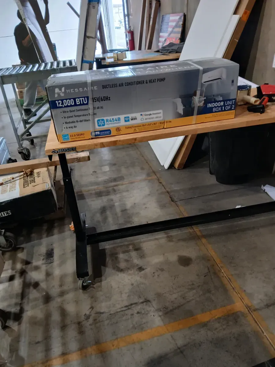 DIY 22 SEER2 12,000 BTU Wi-Fi 1-Ton Ductless Mini Split Air Conditioner and Heat Pump Variable Speed Inverter-115-Volt - image 2