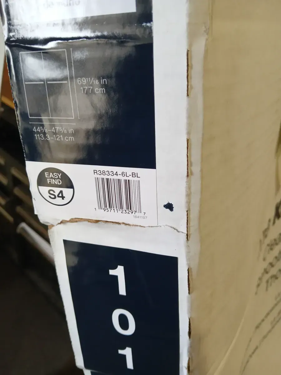 Lively 45-48 in. W x 70 in. H Frameless Sliding Shower Door in Matte Black with 1/4 in. Thick Crystal Clear Glass - image 4