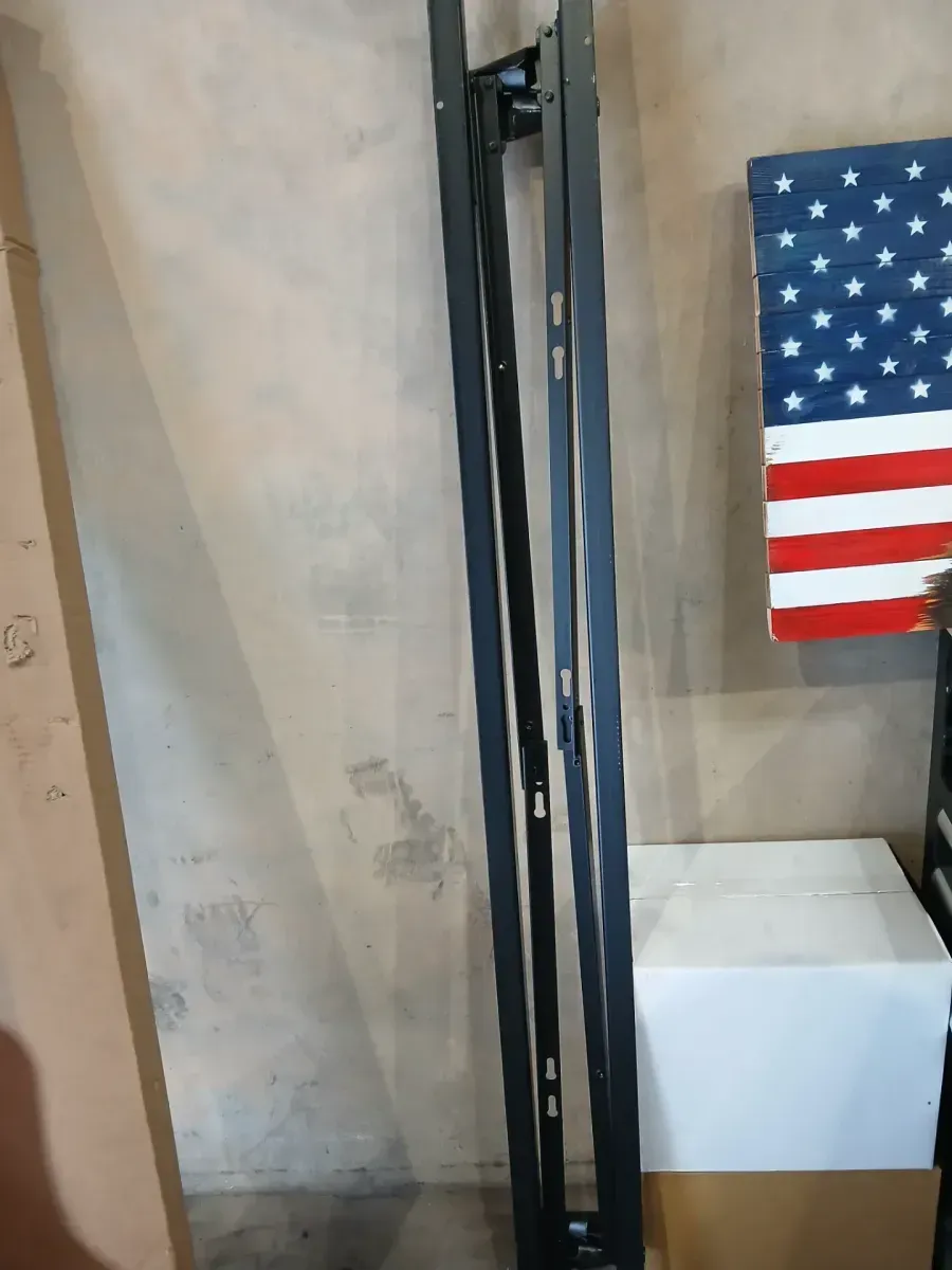 ***2legs bent***Atlas-Lock - Black Adjustable Metal Bed Frame w/ Glides - Twin / Full - 4 Leg - image 3