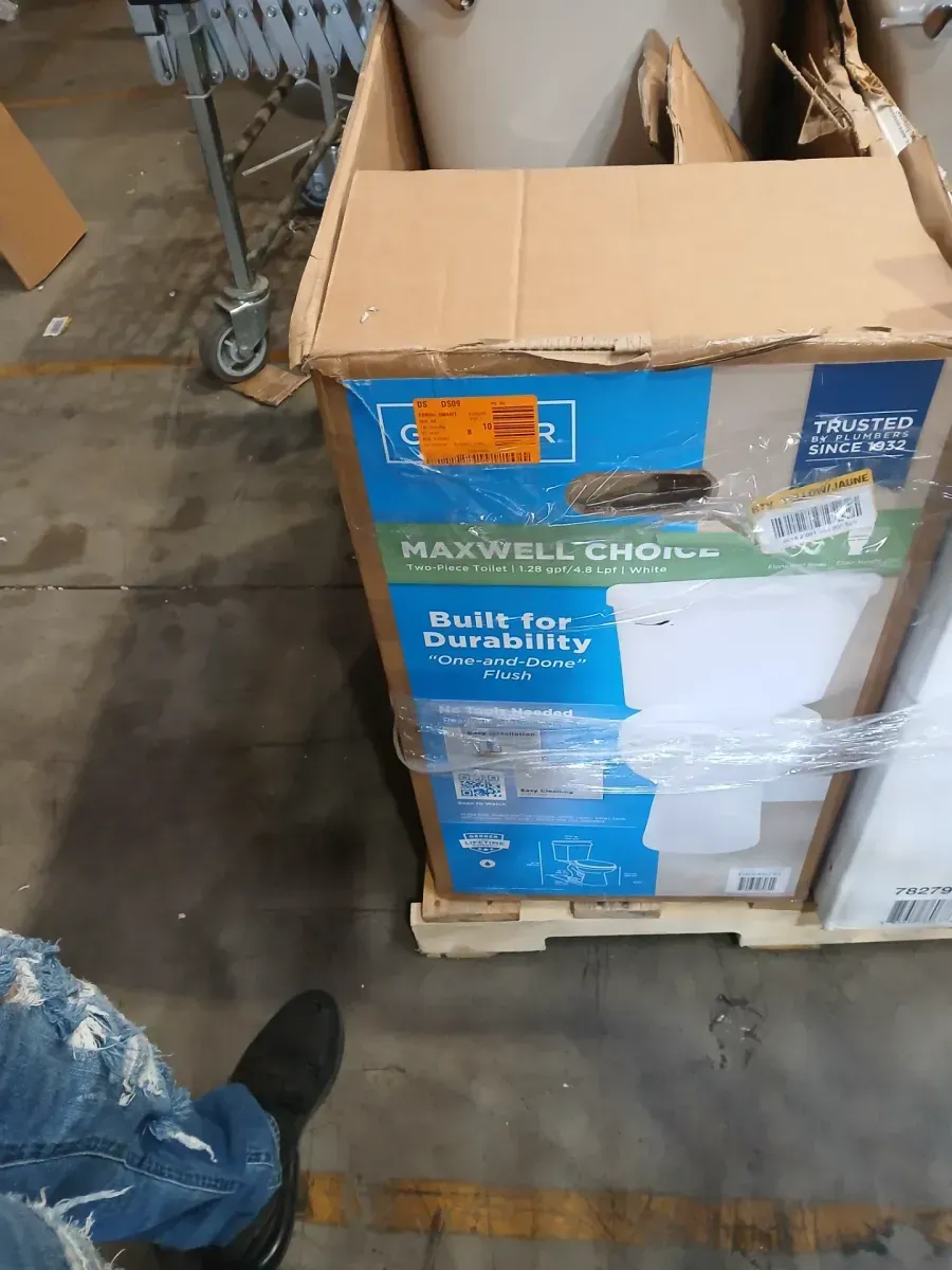 Maxwell Choice 12 in. Rough-in 2-Piece 1.28 GPF Single Flush Elongated Chair Height Toilet in White with Soft Close Seat - image 2