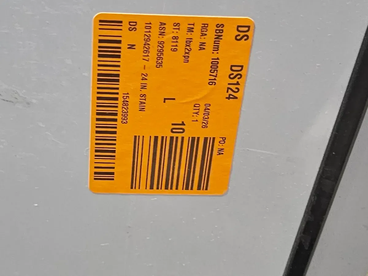 ***It has a dent on the back*** 24 in. Stainless Steel Indoor/Outdoor Freestanding Ice Storage with Smart and Clear Control Panel and 77 lbs. Storage - image 7