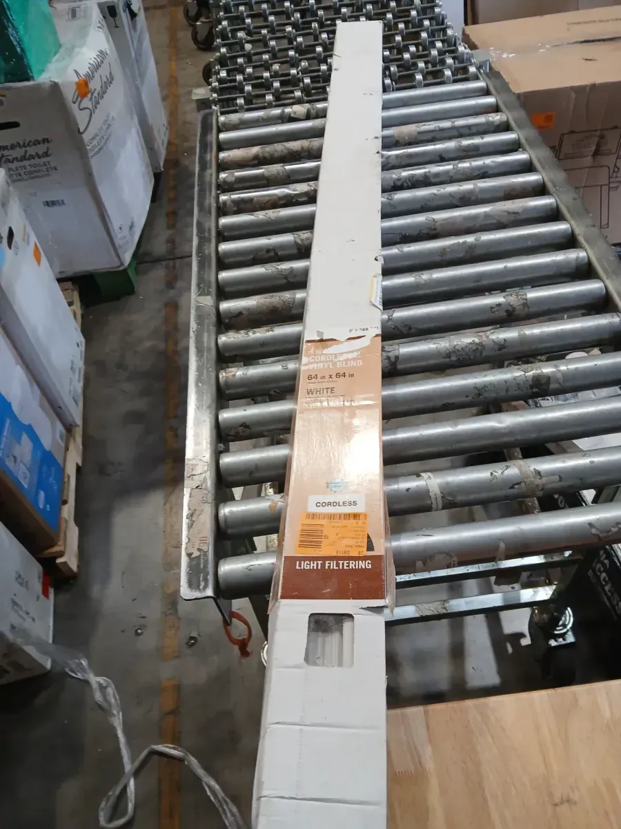 Pre-Cut 64 in. W x 64 in. L Cordless Light Filtering White Vinyl Mini Blind with 1 in. Slats - image 2