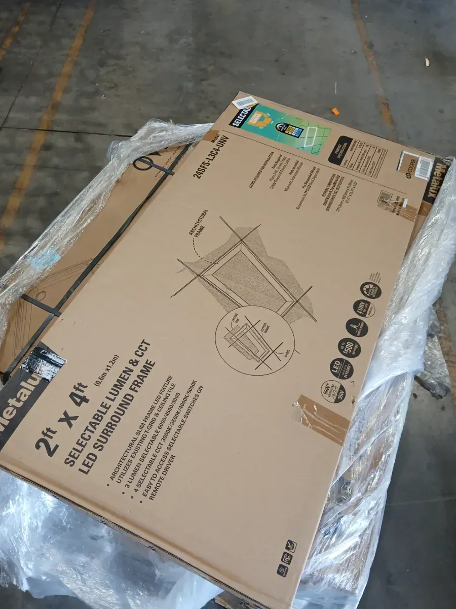 2 x 4 ft. Selectable 6000/4500/3000 Lumens, Integrated LED, Surround Architectural Slim Frame Panel, 4-Selectable CCT - image 2