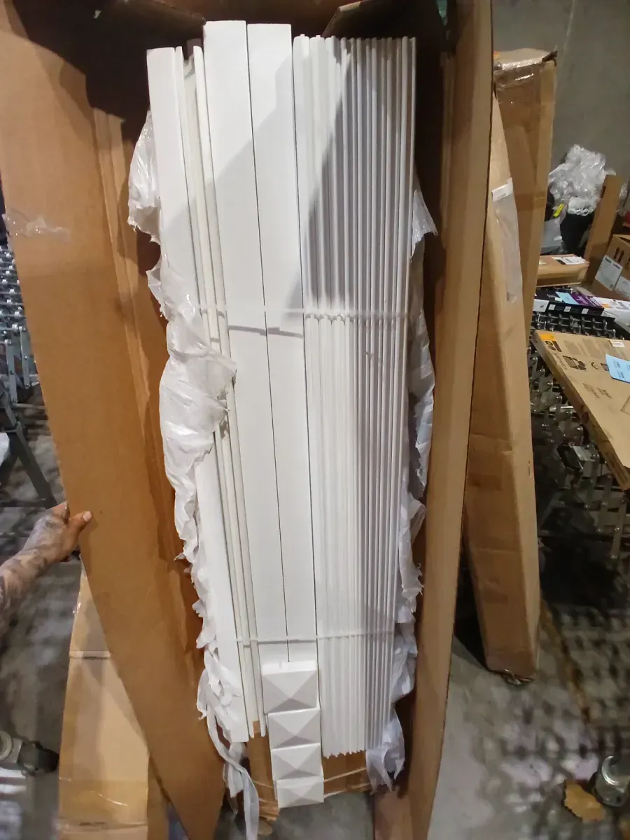 Bryce and Washington Series 5 ft. W x 6 ft. H White Vinyl Un-Assembled Fence Gate - image 3