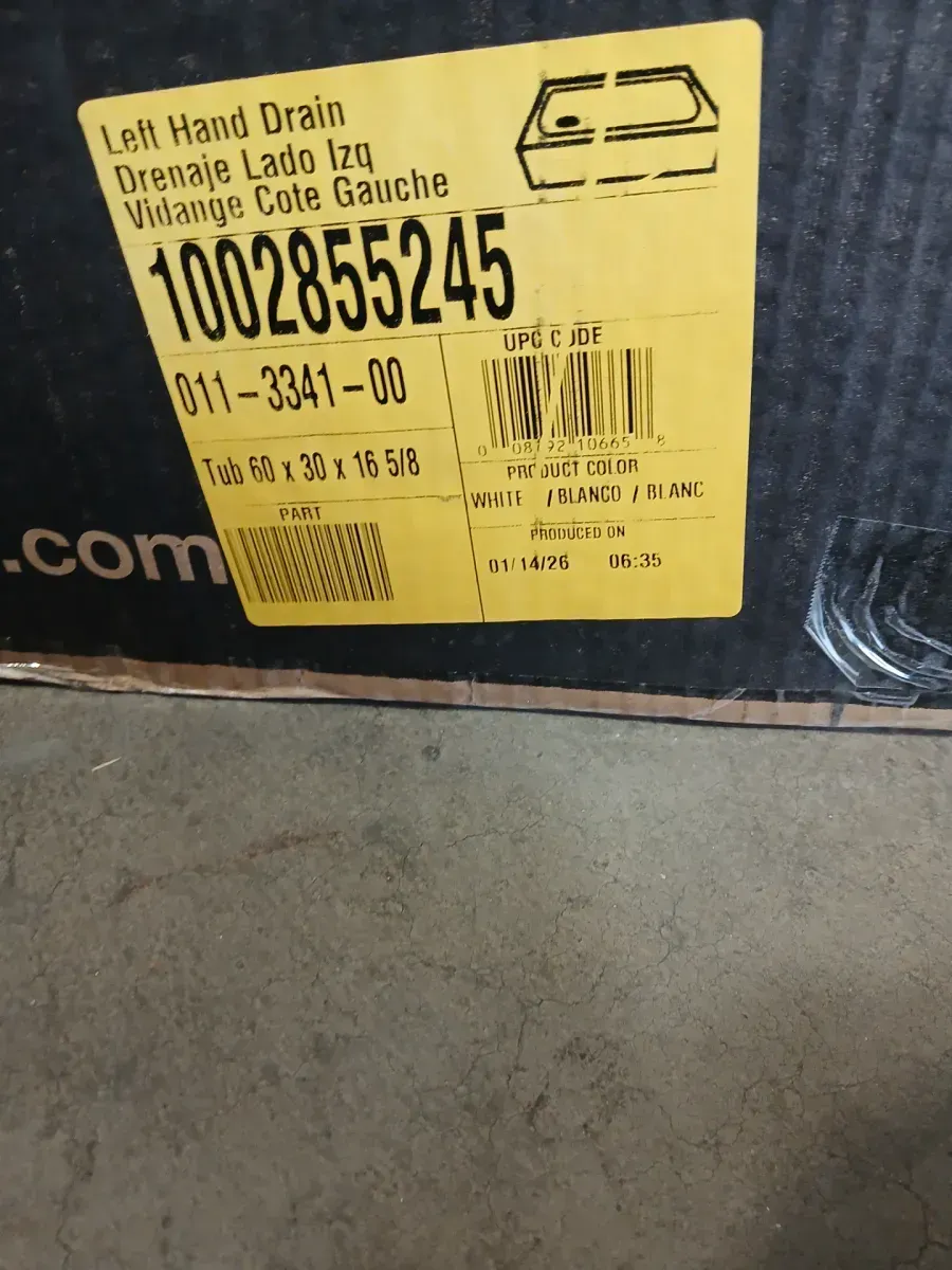 Maui 60 in. x 30 in. Alcove Soaking Bathtub with Left Drain in White - image 6