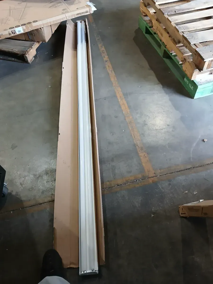 8 ft. 2-Light Linear White Integrated LED Garage Strip Light with 9000 Lumens, 4000K - image 2