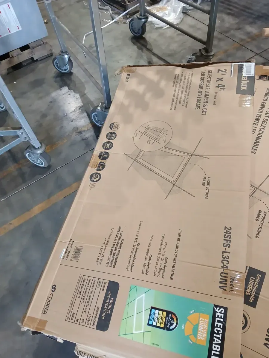 2 x 4 ft. Selectable 6000/4500/3000 Lumens, Integrated LED, Surround Architectural Slim Frame Panel, 4-Selectable CCT - image 2