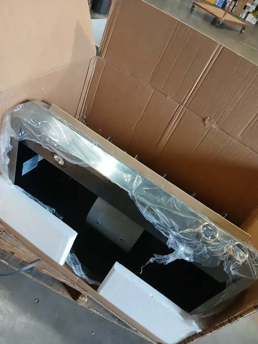 36 in. 900 CFM Ducted Wall Mount Range Hood in Titanium Stainless Steel with Gold Accents and Digital Controls - image 2