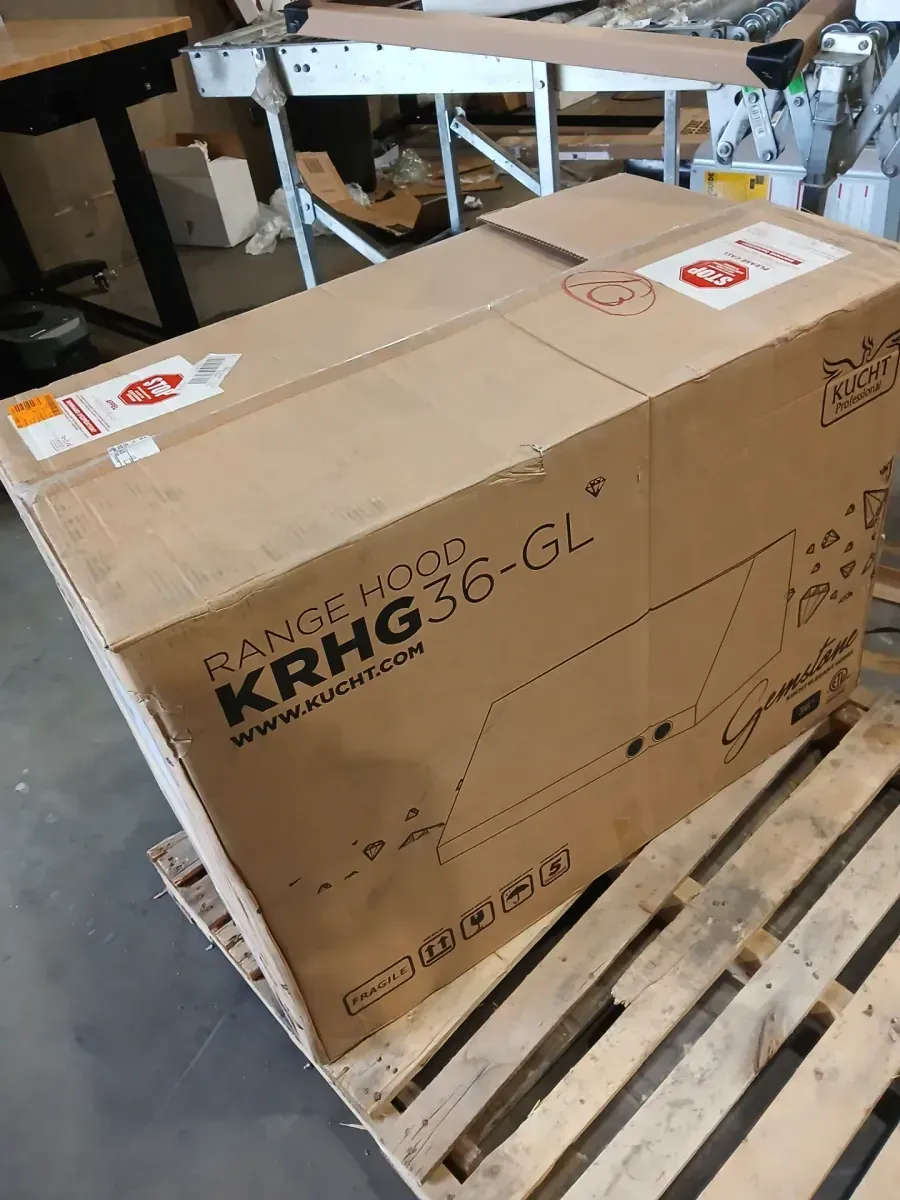 36 in. 900 CFM Ducted Wall Mount Range Hood in Titanium Stainless Steel with Gold Accents and Digital Controls - image 4