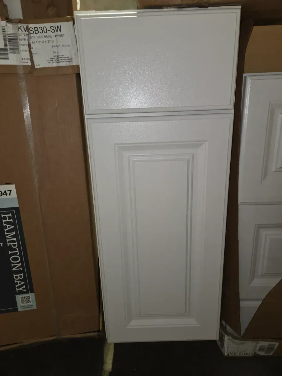 Lot of Assorted Hampton Bay Kitchen & Bath Cabinets (Satin White) - image 5