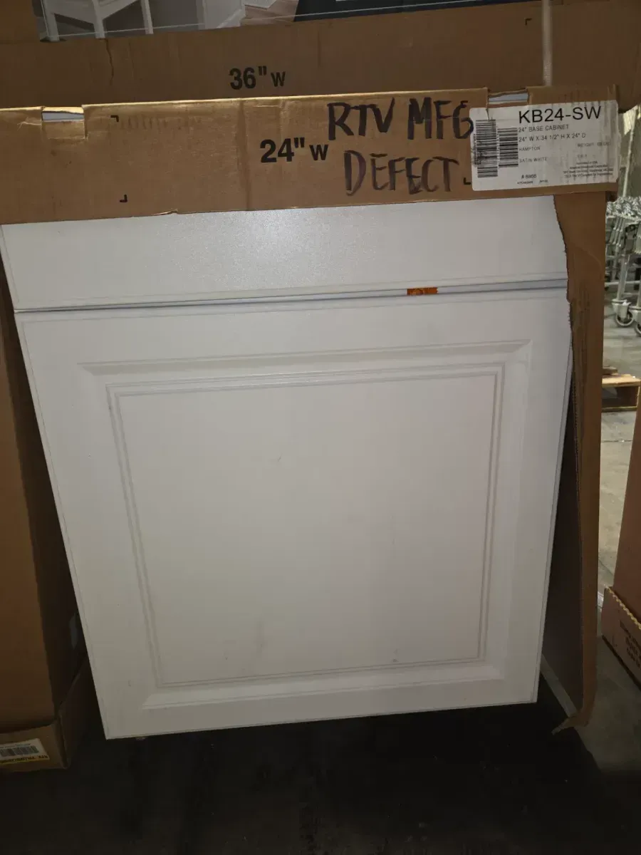 Lot of Assorted Hampton Bay Kitchen & Bath Cabinets (Satin White) - image 8