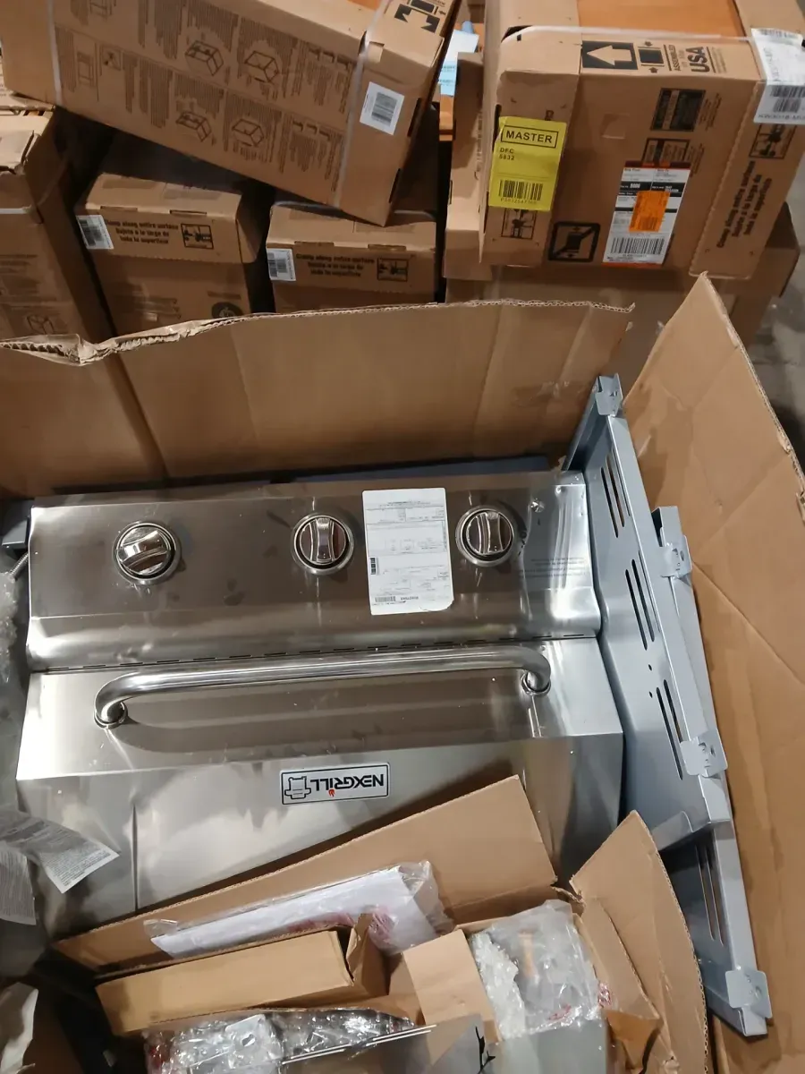 3-Burner Propane Gas Grill in Stainless Steel with Side Shelves - image 2