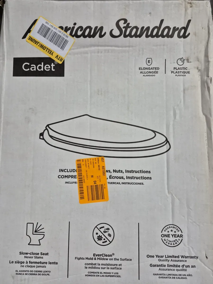 Cadet Elongated Antimicrobial Soft Close Toilet Seat in White - image 2