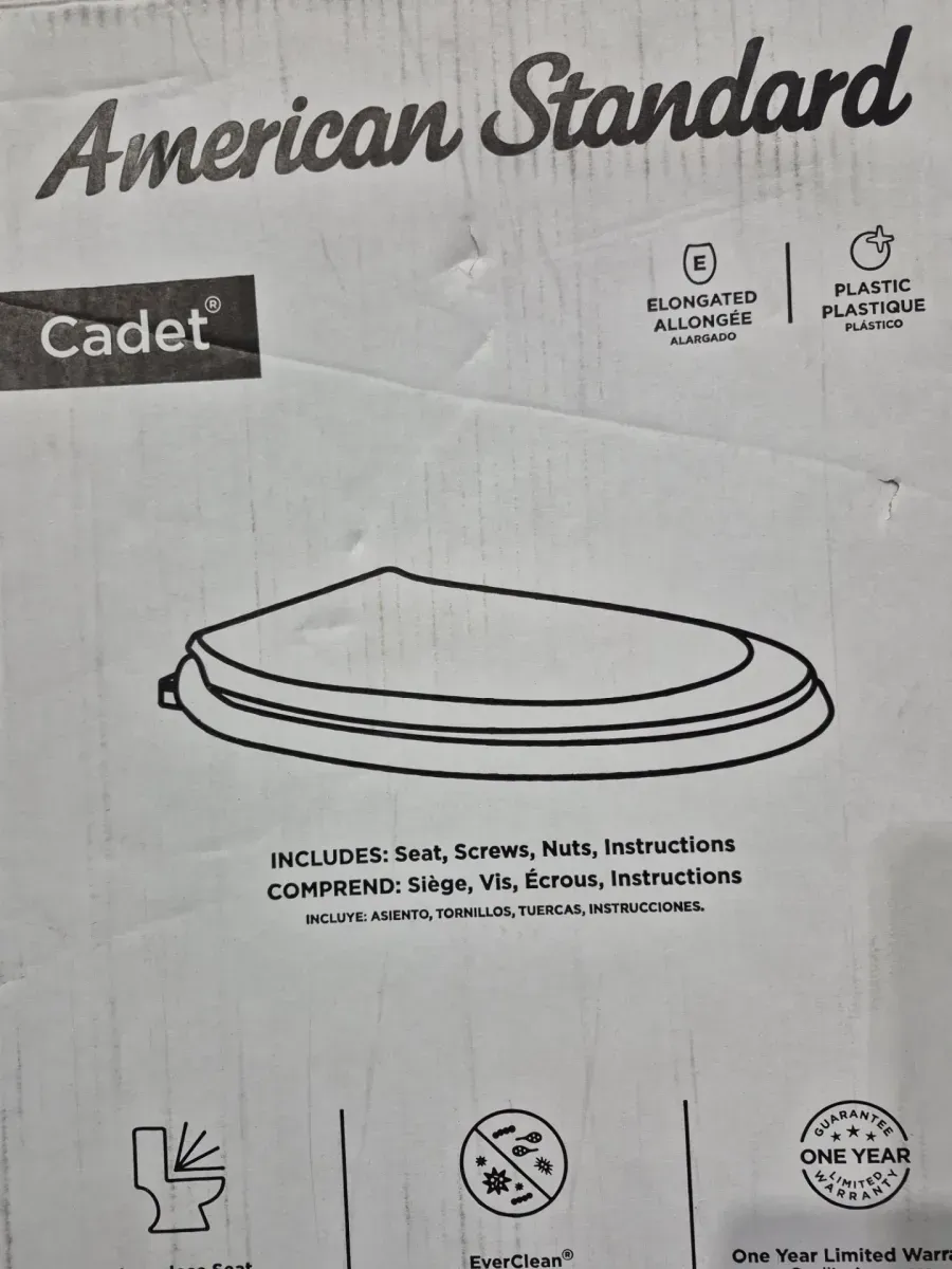 Cadet Elongated Antimicrobial Soft Close Toilet Seat in White - image 5