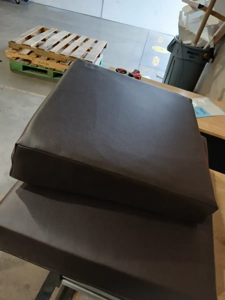 Charlotte Dark Brown Faux Leather Upholstered Accent Chair - image 3