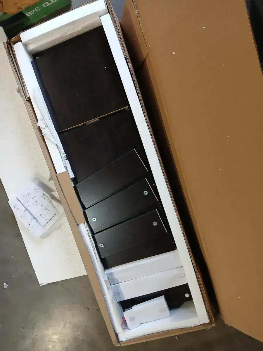 38.5 in. Dark Brown Wood 3-shelf Accent Bookcase with Open Back - image 2