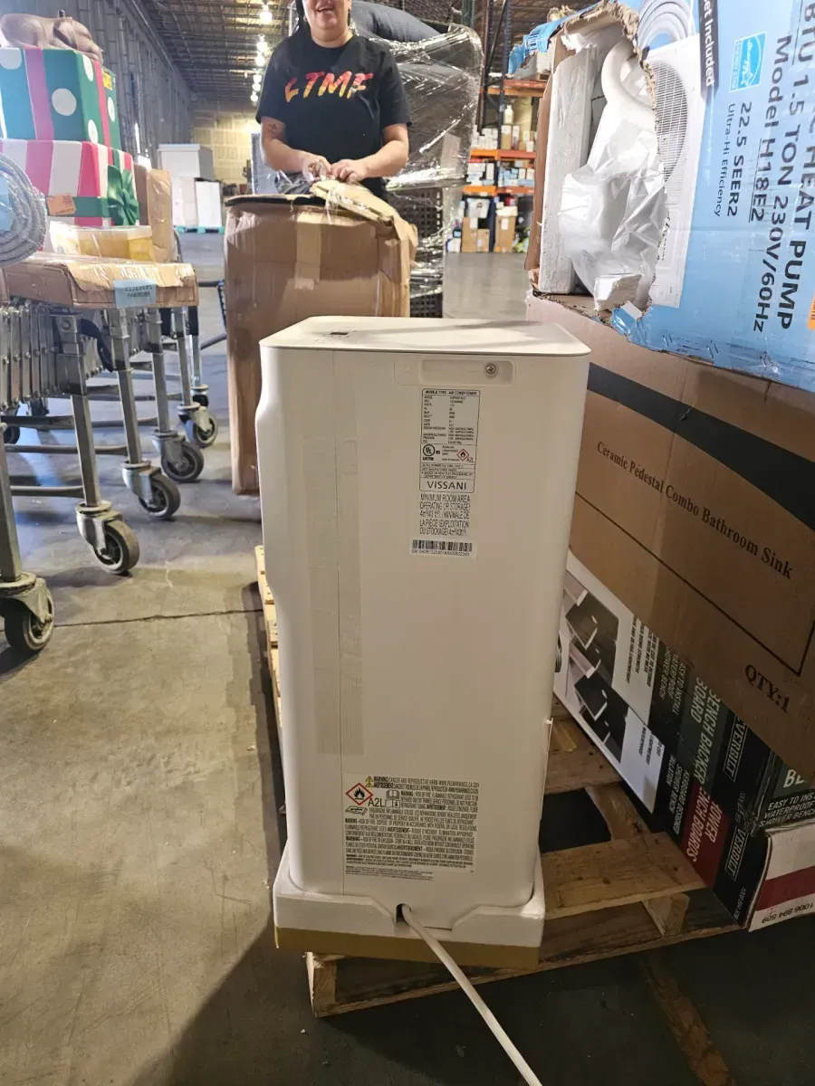 5,000 BTU 115-Volt 3-in-1 Portable Air Conditioner Unit Cools 150 sq. ft. with Dehumidifier and Remote in White - image 3