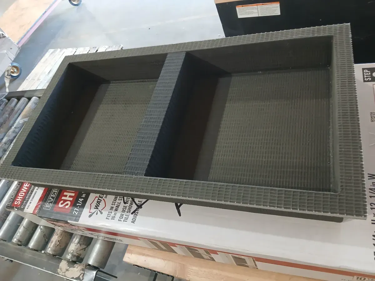 Watershield Shower System 13.25 in. x 27.25 in. x 3.5 in. Shower Niche With Adjustable Shelf - image 4