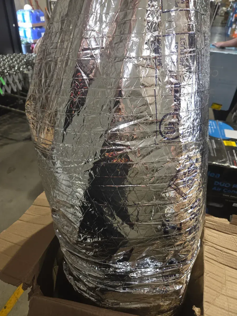 14 in. x 25 ft. R6 Insulated Flexible Duct Silver Jacket - image 3