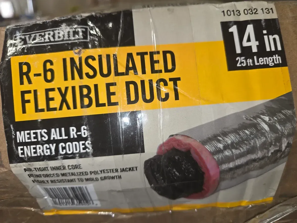 14 in. x 25 ft. R6 Insulated Flexible Duct Silver Jacket - image 4