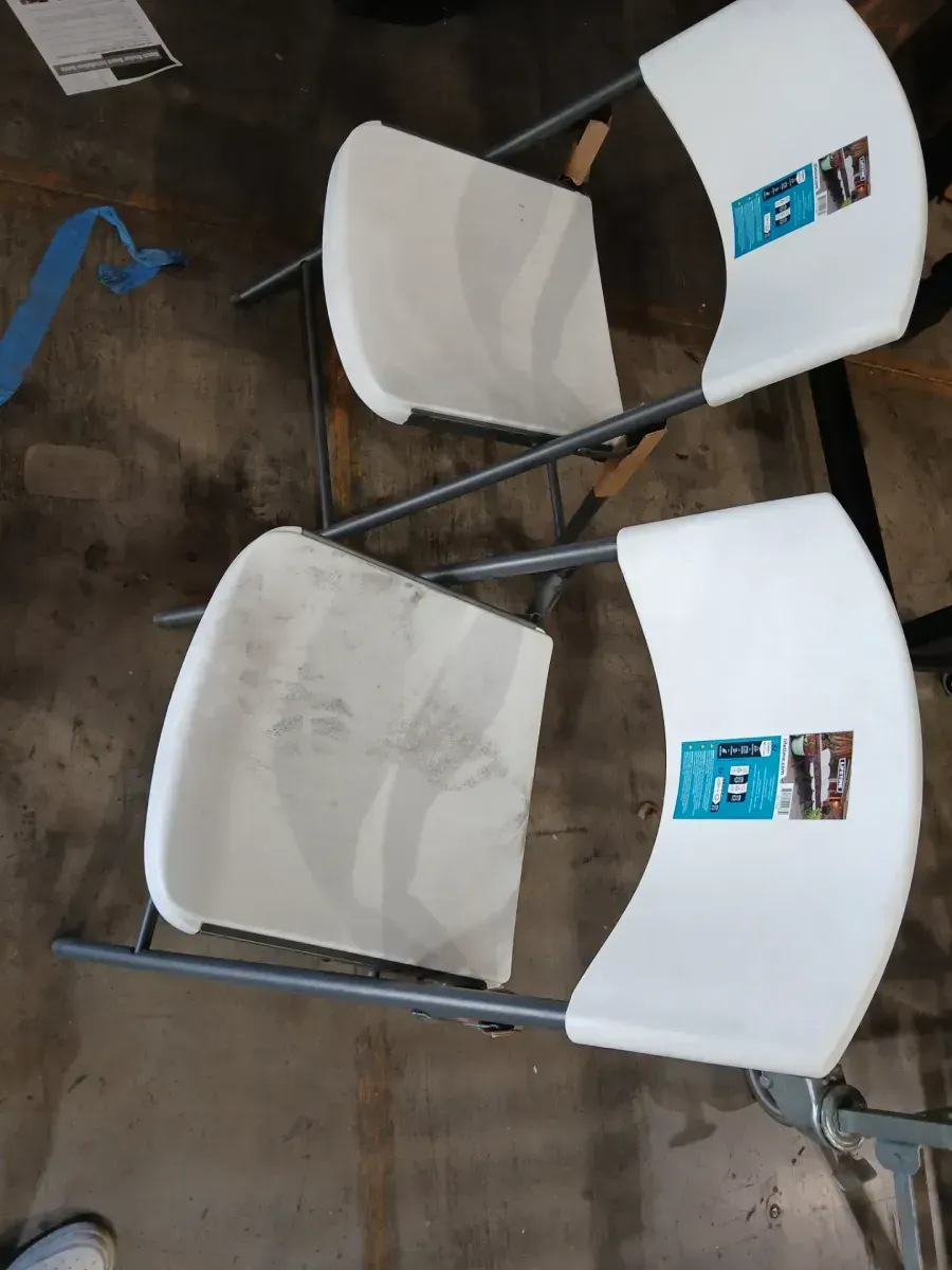 ***Pack of 2***Lifetime Products Contoured Folding Chair, White - image 2