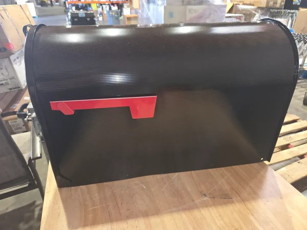 Stanley Black, Extra Large, Steel, Post Mount Mailbox - image 3