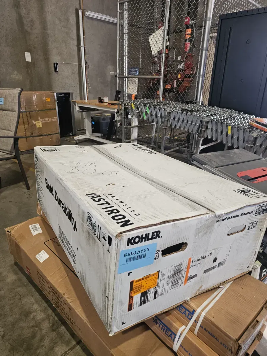 Riverby Undermount Cast Iron 33 in. 5-Hole Single Bowl Kitchen Sink with Accessories in White - image 6