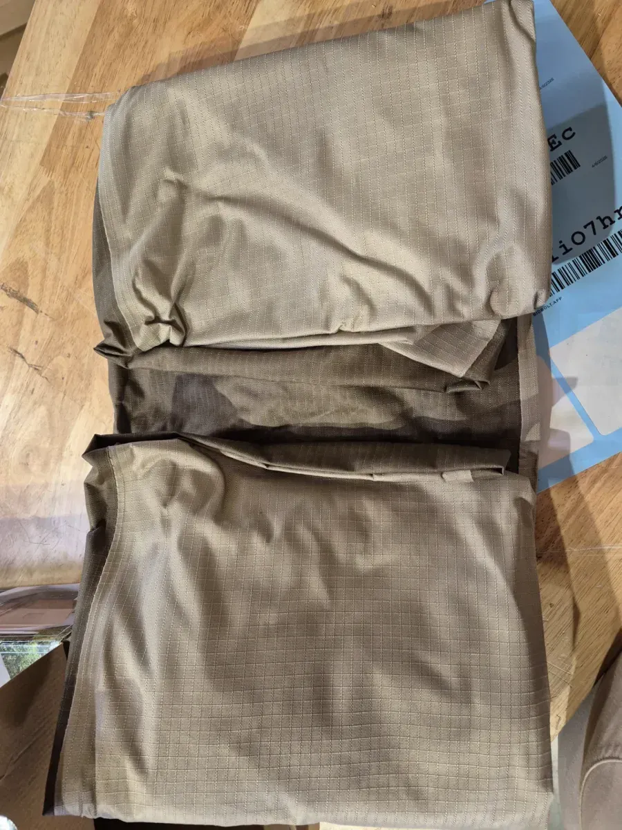 35.25 in. L x 35.25 in. W x 18 in. H Beige Patio Square Fire Pit Cover - image 4