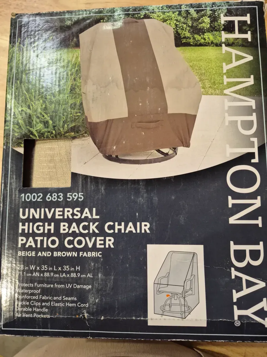 High Back Outdoor Patio Chair Cover - image 2