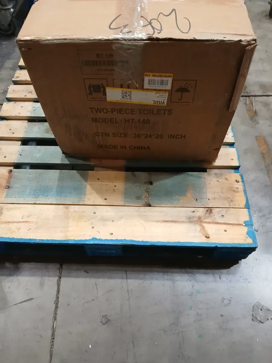 Extra Tall Toilet 21 In Two Piece Single Flush 1.28 GPF, Comfort Bowl Height Bathroom Toilet in White - image 2