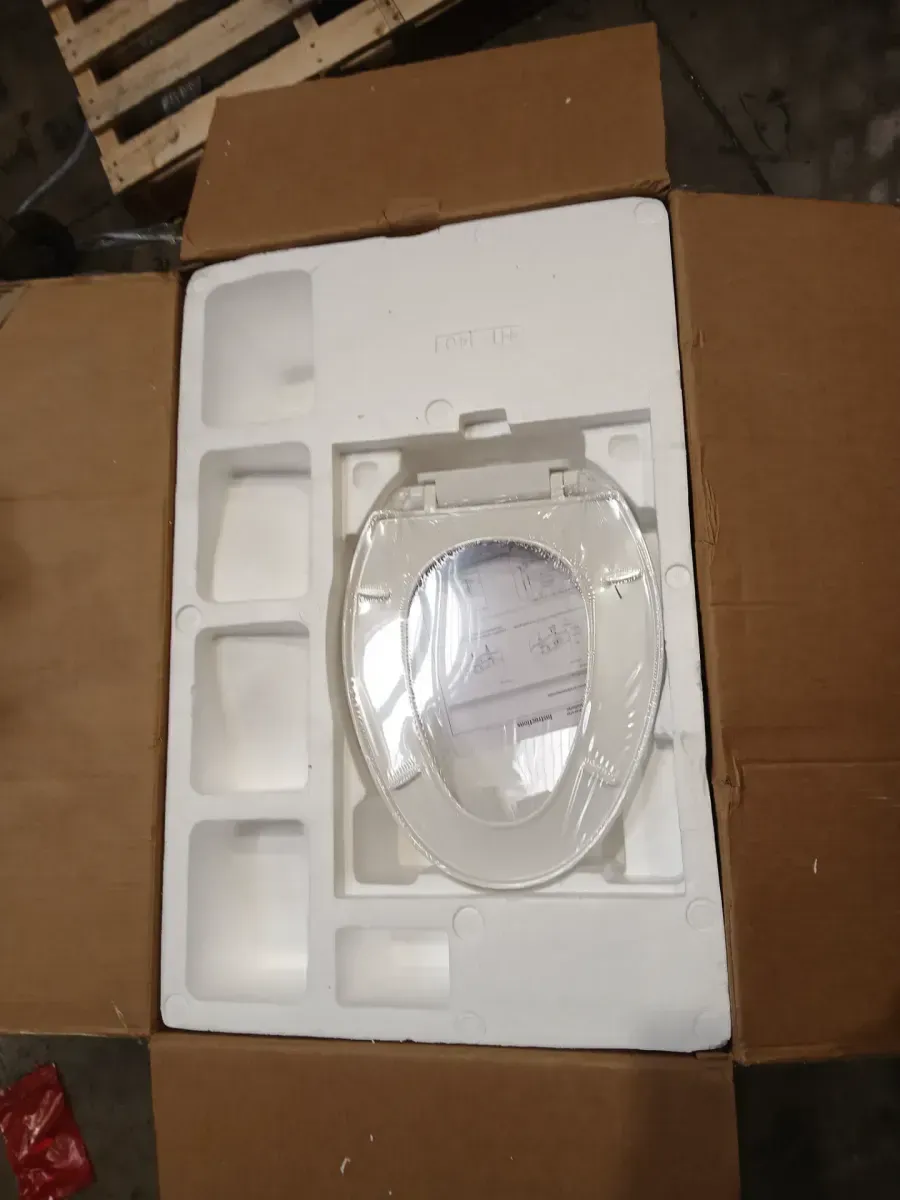 Extra Tall Toilet 21 In Two Piece Single Flush 1.28 GPF, Comfort Bowl Height Bathroom Toilet in White - image 3