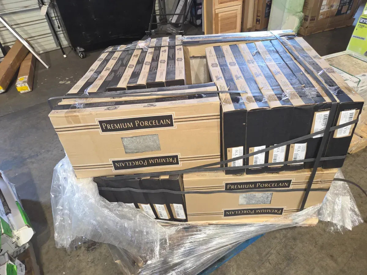 *** case of 32(512sq. ft./Case)***Tuscany Azul 12 in. x 24 in. Polished Porcelain Travertine Look Floor and Wall Tile (16 sq. ft./Case) - image 3