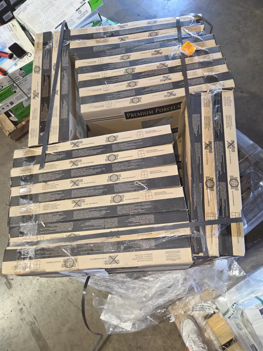 *** case of 32(512sq. ft./Case)***Tuscany Azul 12 in. x 24 in. Polished Porcelain Travertine Look Floor and Wall Tile (16 sq. ft./Case) - image 4