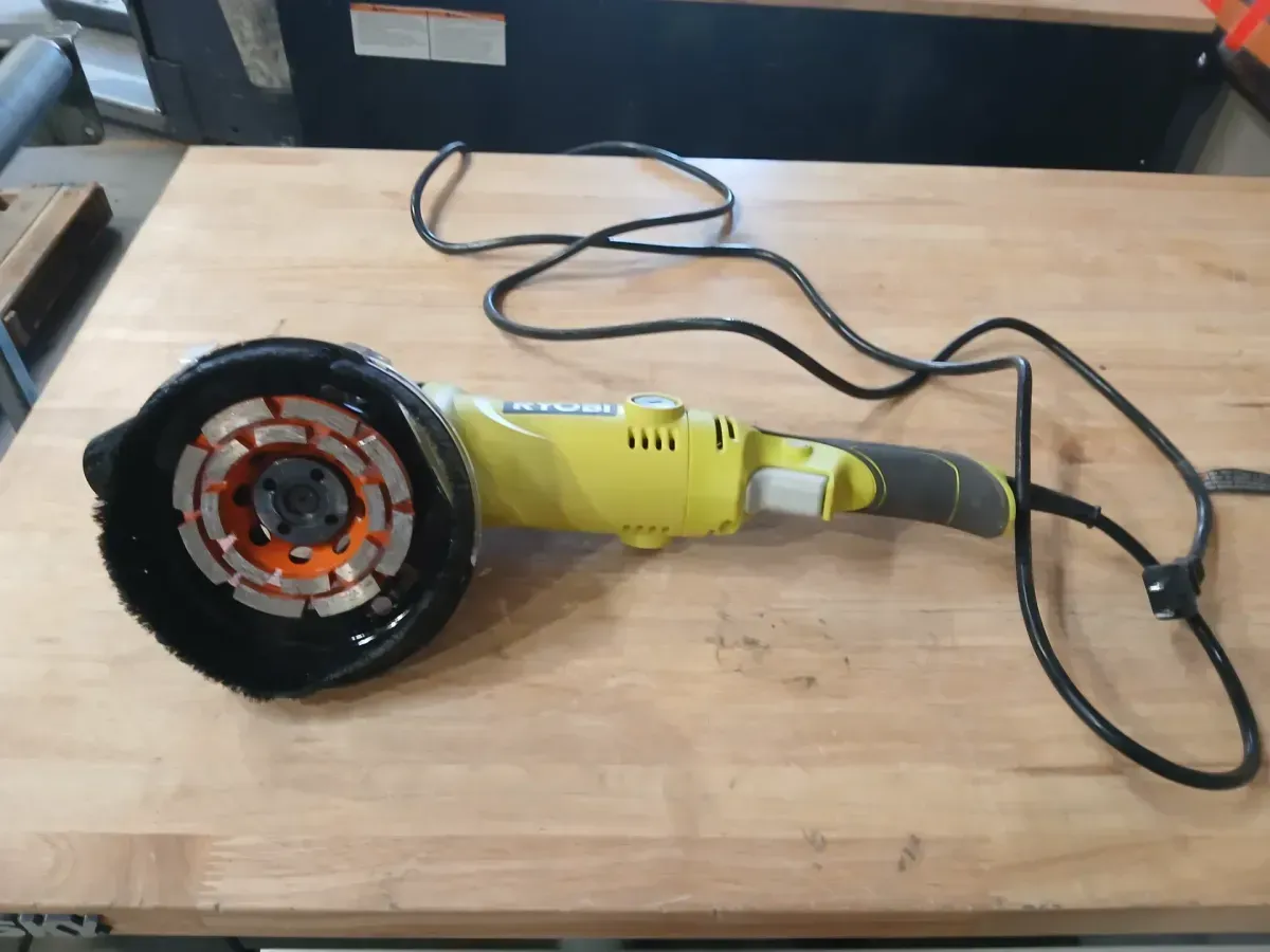 7.5 Amp 4-1/2 in. Corded Angle Grinder with Rotating Rear Handle - image 1