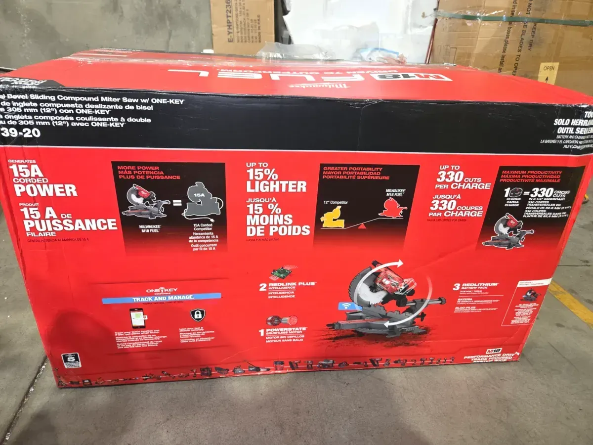 M18 FUEL 18V Lithium-Ion Brushless Cordless 12 in. Dual Bevel Sliding Compound Miter Saw (Tool-Only) - image 7