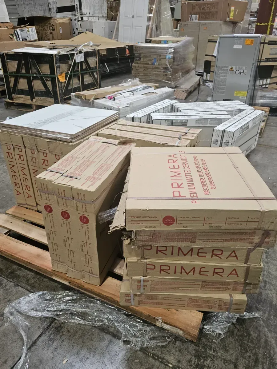 *** 18 cases ( 471.27 sq. ft. )(Case) *** (Matte Calcutta 18 in. x 18 in. Glazed Ceramic Floor and Wall Tile (20.49 sq. ft. (Case) - image 3