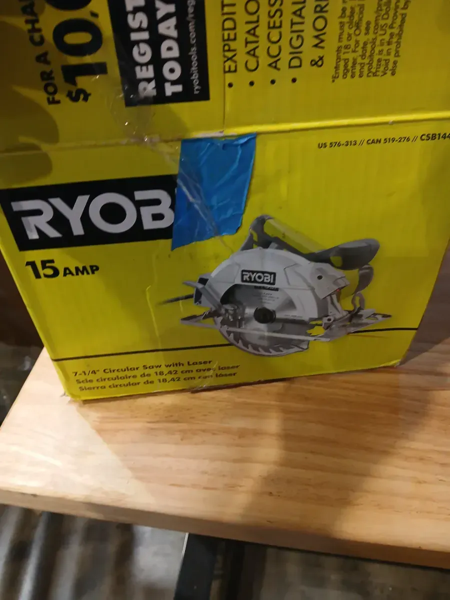 15 Amp Corded 7-1/4 in. Circular Saw with EXACTLINE Laser Alignment System, 24T Carbide Tipped Blade, Edge Guide and Bag - image 2