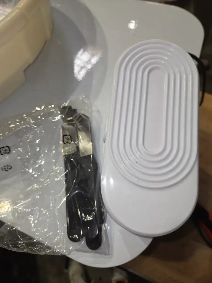 14 in. White Pottery Wheel 450-Watt Electric Ceramic Work Clay Forming Machine for Adult with Foot Pedal and ABS Basin - image 3