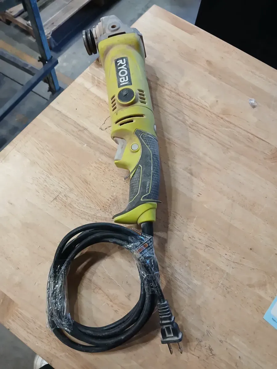 Ryobi AG454 Angle Grinder No Guard Handle Wrench Or Nuts hr19215003456 - image 2