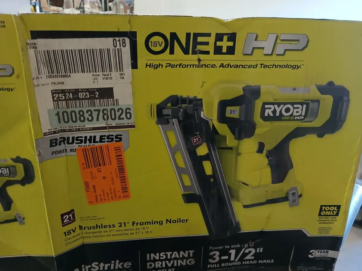 ***Non-functional***ONE+ HP 18V Brushless Cordless AirStrike 21° Framing Nailer (Tool Only) - image 4