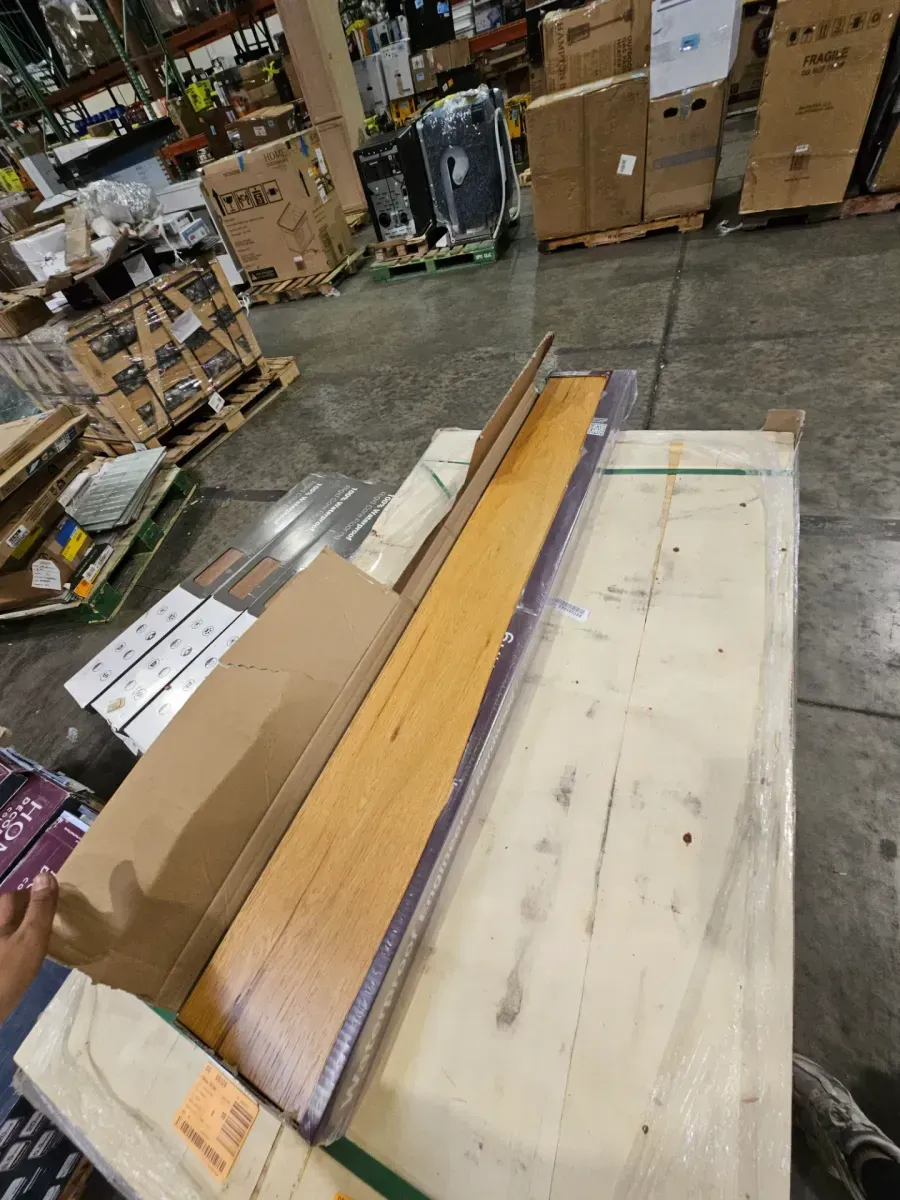 *** 30 cases ( 650.1sq. ft./case)*** Aurora Gold Oak 0.28 in. x 6.5 in. Waterproof Wire Brushed Engineered Hardwood Flooring (21.67 sq. ft./case) - image 2