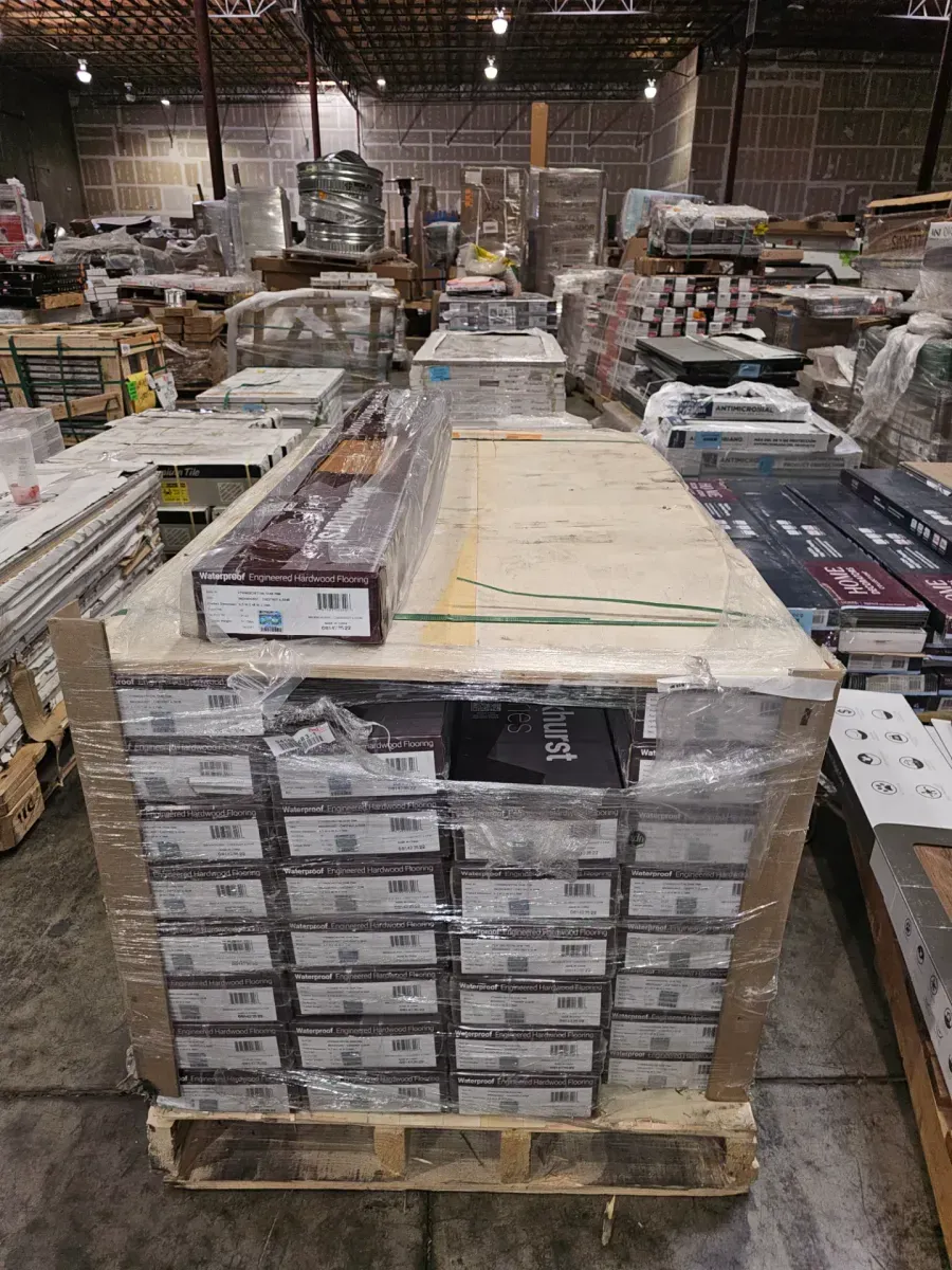 *** 30 cases ( 650.1sq. ft./case)*** Aurora Gold Oak 0.28 in. x 6.5 in. Waterproof Wire Brushed Engineered Hardwood Flooring (21.67 sq. ft./case) - image 4