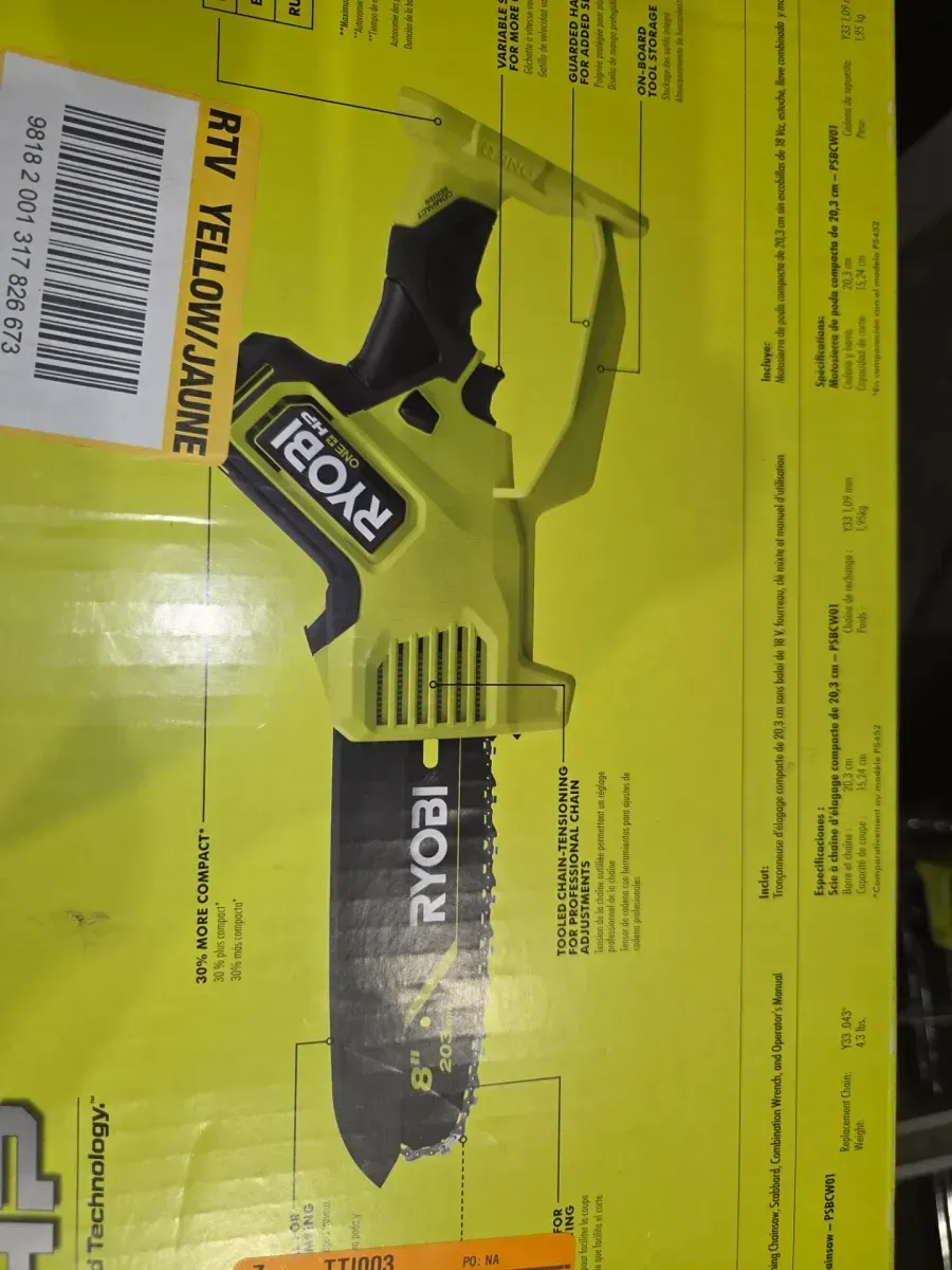 ONE+ HP 18V Brushless 8 in. Battery Compact Pruning Mini Chainsaw (Tool Only) - image 2