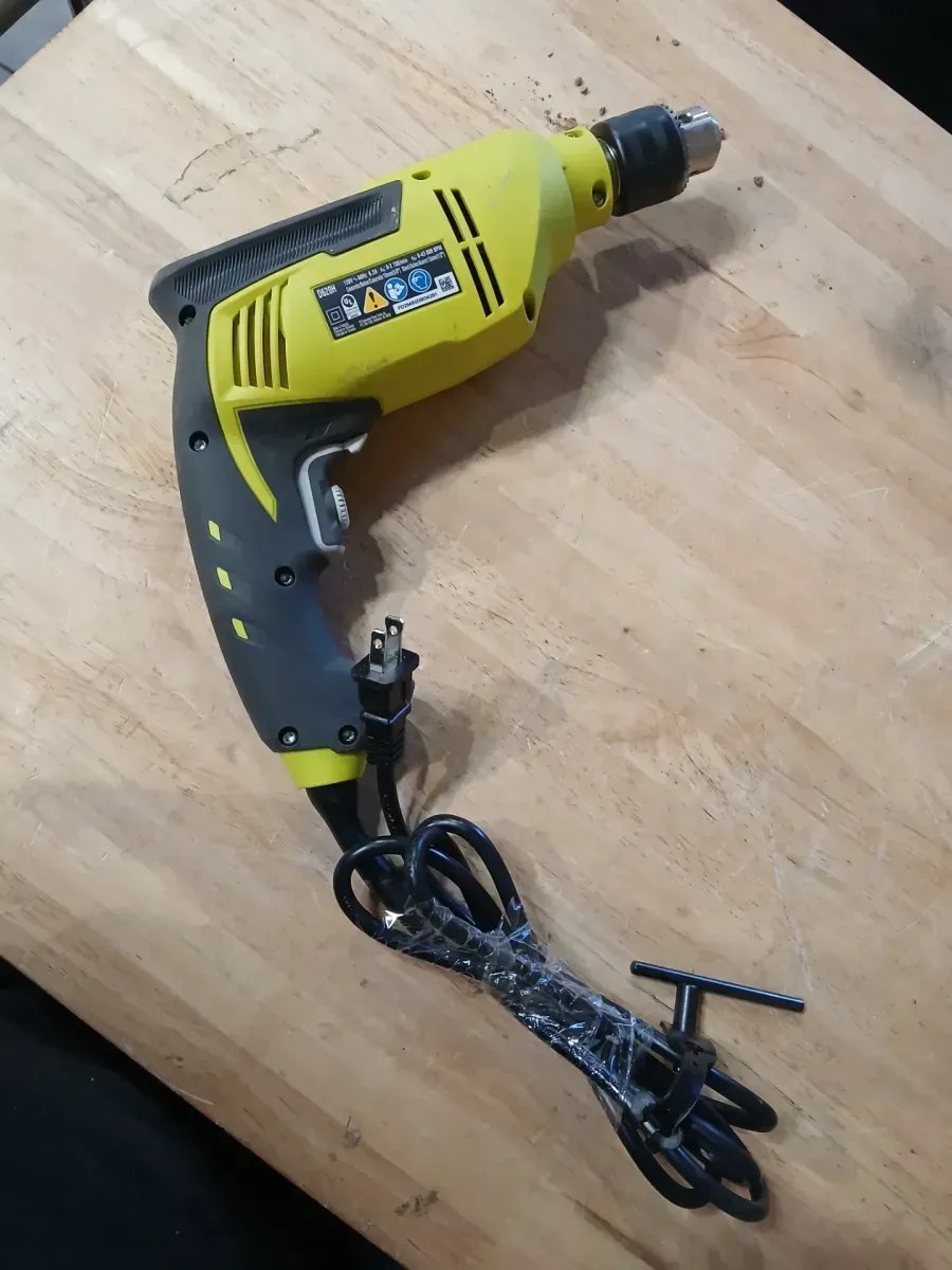 ***Non-functional***Ryobi D60H Corded Drill With Chuck Key - image 2