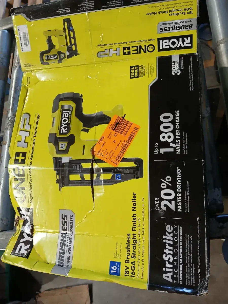 ***Non-functional***ONE+ HP 18V Brushless Cordless 16-Gauge Straight Finish Nailer (Tool Only) - image 3