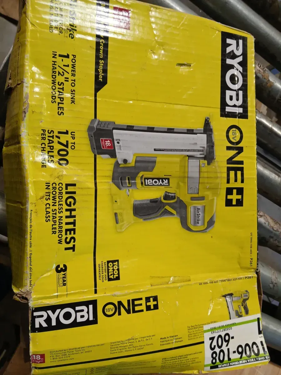 ***Non-functional***ONE+ 18V 18-Gauge Cordless AirStrike Narrow Crown Stapler (Tool Only) - image 3